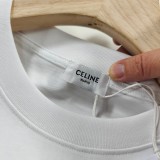 大人気 セリーヌ コピー  24 ss夏の新作シリーズシンプルアルファベットロゴプリント半袖Tシャツ2色