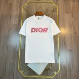 一目惚れ♪ ディオール 激安偽物 SS 24春夏アルファベットロゴプリントラウンドネックTシャツ