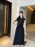 日本未入荷 セリーヌ 激安偽物 24 SS夏の新作プリーツスリーブワンピース2色