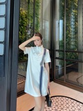 累積売上総額第１位！ディオール n級品 カスタムリボン刺繍コバチワンピース2色