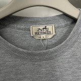 【限定】エルメス n級品 2024新作ポケットレザー半袖Tシャツ