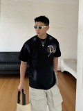 一目惚れ♪ ディオール 激安通販2024 ss新作手描きインクかけカップルカジュアル半袖Tシャツ