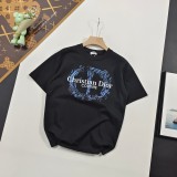 新作 ディオール コピーおすすめ 半袖Tシャツシンプルロゴアルファベットプリント男女同型2色