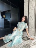 【話題商品！】ディオール コピー ジャングルプリント天綿ワンピース