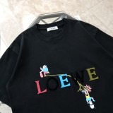 【話題商品！】ロエベ スーパーコピー 歯ブラシ刺繍刺繍レッサーパンダカジュアル丸首半袖Tシャツ