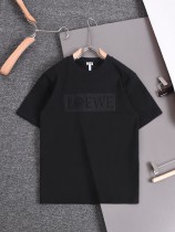 累積売上総額第１位！ ロエベ コピー 刺繍オールインワンネック半袖Tシャツ