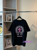 使い勝手良し クロムハーツ コピーおすすめ ブルーグレーのミラージュプリントTシャツ