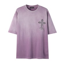追跡付 クロムハーツ スーパーコピー 2024新作クロスドリル半袖Tシャツ