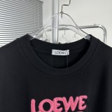 一目惚れ♪ ロエベ コピー カスタムクラシックネオン大ロゴ立体刺繍半袖Tシャツ