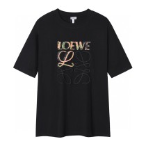 累積売上総額第１位！ロエベ 激安通販 刺繍ロゴのオールインワン半袖Tシャツ