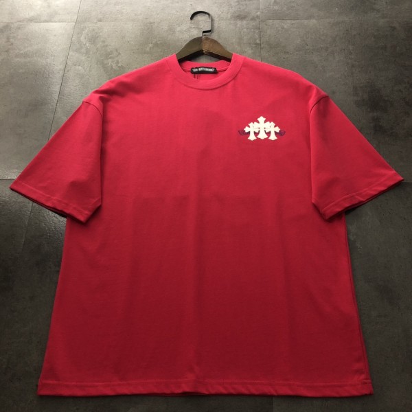 ★超人気 クロムハーツ 激安通販 2024新作ピーリング刺繍半袖Tシャツ