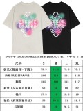 高品質 クロムハーツ スーパーコピー 2024春夏新型馬蹄落書き十字プリント水洗半袖Tシャツ