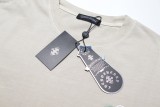 高品質 クロムハーツ スーパーコピー 2024春夏新型馬蹄落書き十字プリント水洗半袖Tシャツ