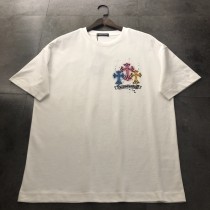入手困難 クロムハーツ 偽物通販 2024新作手描きプリント半袖Tシャツ