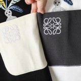 使い勝手良し ロエベ 偽物通販 マンデラ草刺繍ポケットパッチワークロゴ刺繍Tシャツ2色