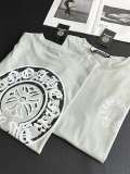 新作 クロムハーツ n級品 ブルーグレーのミラージュプリントTシャツ