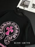 使い勝手良し クロムハーツ コピーおすすめ ブルーグレーのミラージュプリントTシャツ