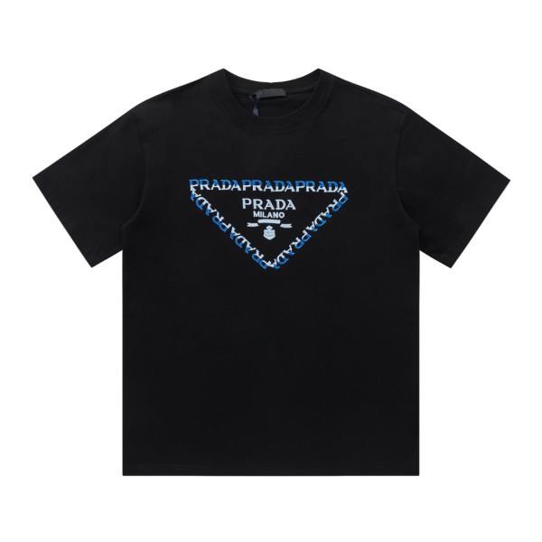 【限定】プラダ コピーおすすめ ジャカードニットクルーネックTシャツ半袖