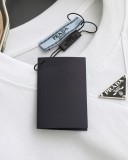 ★超人気 プラダ コピー 24ss新型胸もと定番鉄ロゴ半袖Tシャツ2色