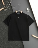 ★超人気 プラダ コピー 24ss新型胸もと定番鉄ロゴ半袖Tシャツ2色