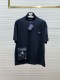 【限定】プラダ 激安偽物 2024 ss最新レザーロゴ発泡丸首半袖Tシャツ