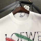 ★超人気 ロエベ 偽物通販 2024新作胸元プリントロゴ半袖Tシャツ