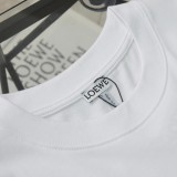 超話題! ロエベ 激安偽物 フェイクポケットバイカラー刺繍ロゴカジュアル丸首半袖Tシャツ