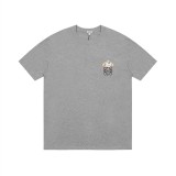 【話題商品！】ロエベ 激安偽物 24 SS新作ライン犬刺繍カップル半袖Tシャツ