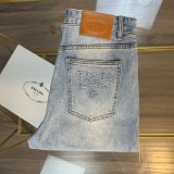 累積売上総額第１位！プラダ コピーおすすめ 立体アルファベットコーナー同期新品重工水洗いジーンズ