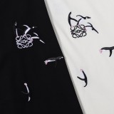 入手困難 ロエベ n級品 24 ss立体ペンギン刺繍ロゴカジュアル半袖Tシャツ2色
