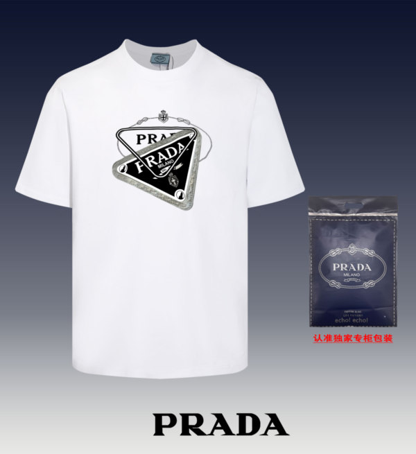 超奇跡の入荷☆ プラダ コピーおすすめ 2024新型丸首半袖Tシャツの色