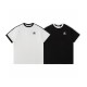 ★超人気 アディダス コピー 三段棒ステッチ肩落ちタイプカップル半袖Tシャツ2色