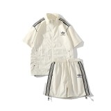 一目惚れ♪ アディダス 激安偽物 クローバー夏の新速乾アイスシルク半袖半ズボン3色