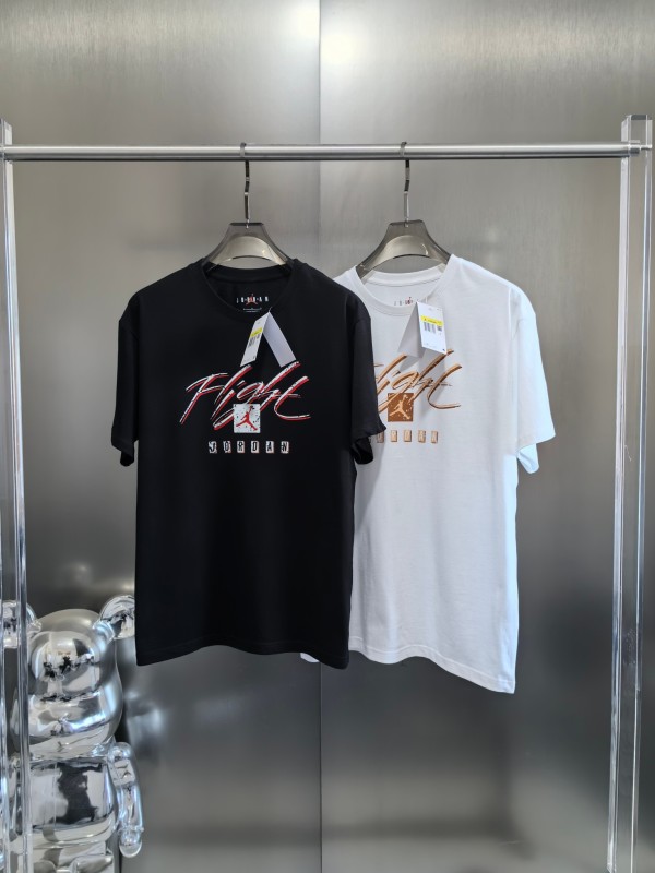 追跡付 ナイキ 激安通販 2024夏アメリカンレトロロゴアルファベットプリントスポーツカジュアルTシャツ2色
