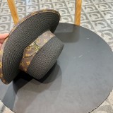新作 ルイヴィトン スーパーコピー 2024新作レザーサイド編みフラットトップ麦わら帽子