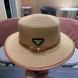 累積売上総額第１位！ プラダ スーパーコピー 2024新型フラットトップカバーサイド麦わら帽子