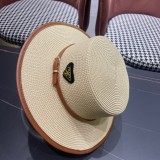 超奇跡の入荷☆ プラダ 激安通販 2024新型フラットトップカバーサイド麦わら帽子