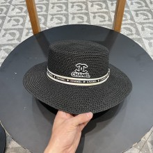 使い勝手良し シャネル コピー フラットトップ麦わら帽子