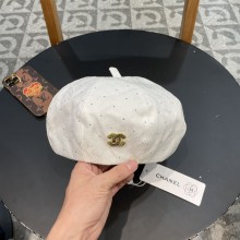 追跡付 シャネル コピーおすすめ chanel重工ラインストーンベレー帽子