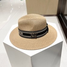 使い勝手良し ディオール n級品 2024の新作草編みサンバイザー麦鉢帽子