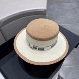 追跡付 ディオール コピーおすすめ 2024SS新草編み日よけ麦わら鉢帽
