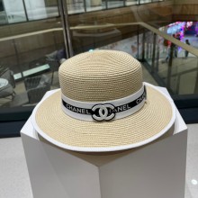 【限定】シャネル n級品 2024新作小香風編み鉢帽麦わら帽子は