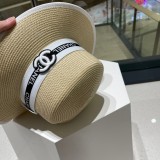 【限定】シャネル n級品 2024新作小香風編み鉢帽麦わら帽子は