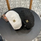 新作 シャネル 偽物通販 chanel重工ラインストーンベレー帽子