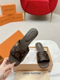 追跡付 ル イヴィトン n級品 太ヒールサンダル