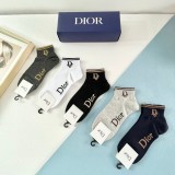 高品質 ディオール 偽物通販 の定番ロゴ入りアルファベットソックス