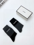 追跡付 シャネル スーパーコピー の定番アルファベットロゴ純綿ミッドソックス