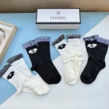 使い勝手良し シャネル コピーおすすめ アルファベットの中筒靴下