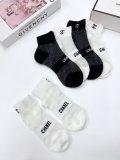 【話題商品！】シャネル コピー の定番アルファベットロゴミルクシルクパッチワークソックス