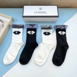 使い勝手良し シャネル コピーおすすめ アルファベットの中筒靴下